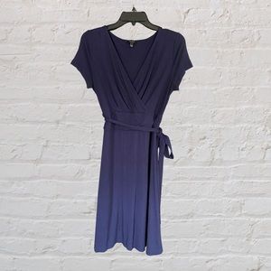 Talbots navy blue dress